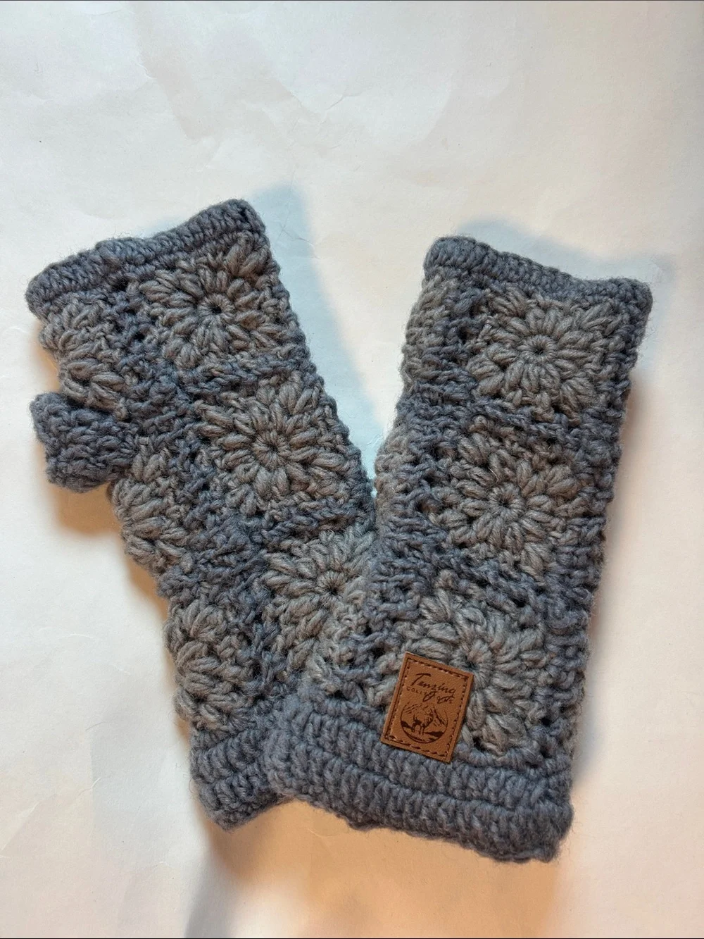 New! Tenzing Collection Handmade Wool Lined Fingerless Gloves
